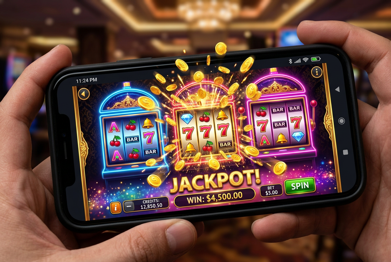 Atrakcyjne automaty typu slot z symbolami owoców